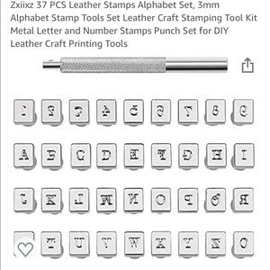 Brand New Leather Stamping Kit